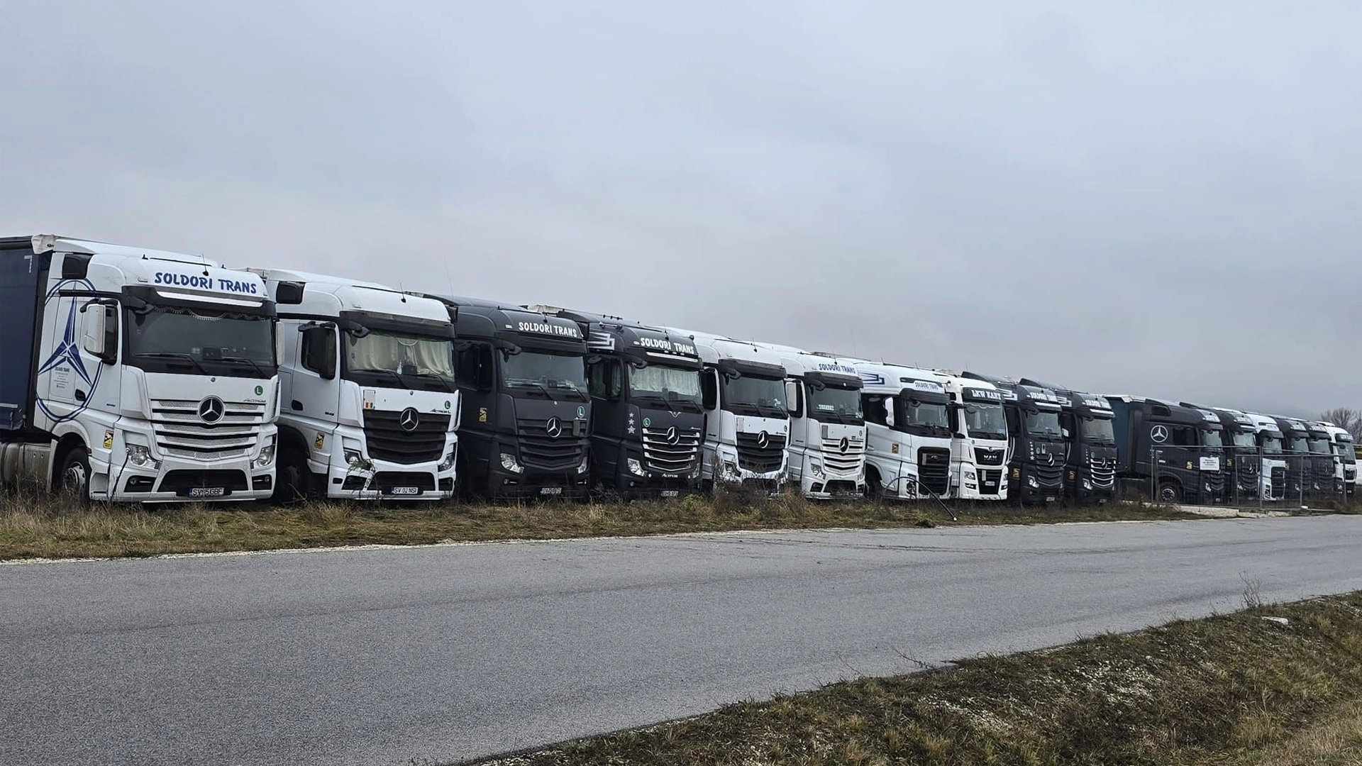 Flota de transport international a companiei Soldori Trans din Suceava